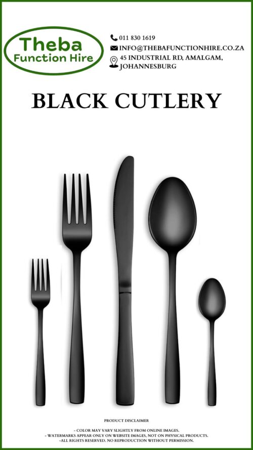 black cutlery