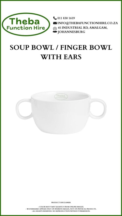 soup bowl / finger bowl with ears