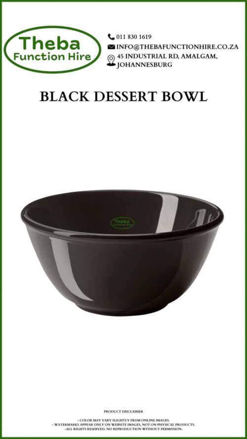 black dessert bowl